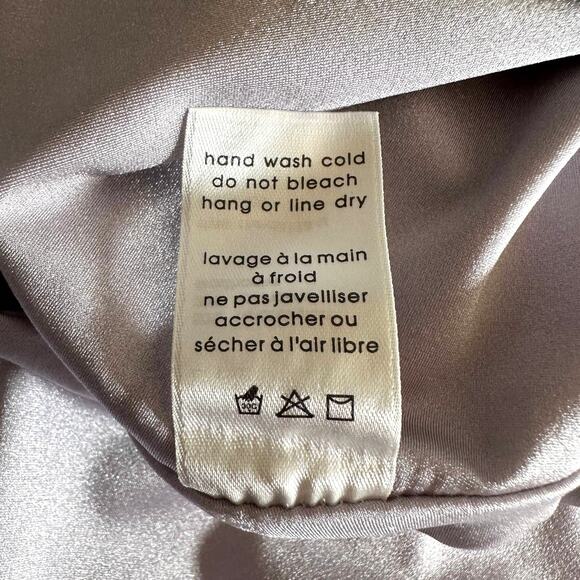 Naked Wardrobe New Women's V Neck Shine Bodycon Midi Dress Lavender Small - Picture 10 of 10